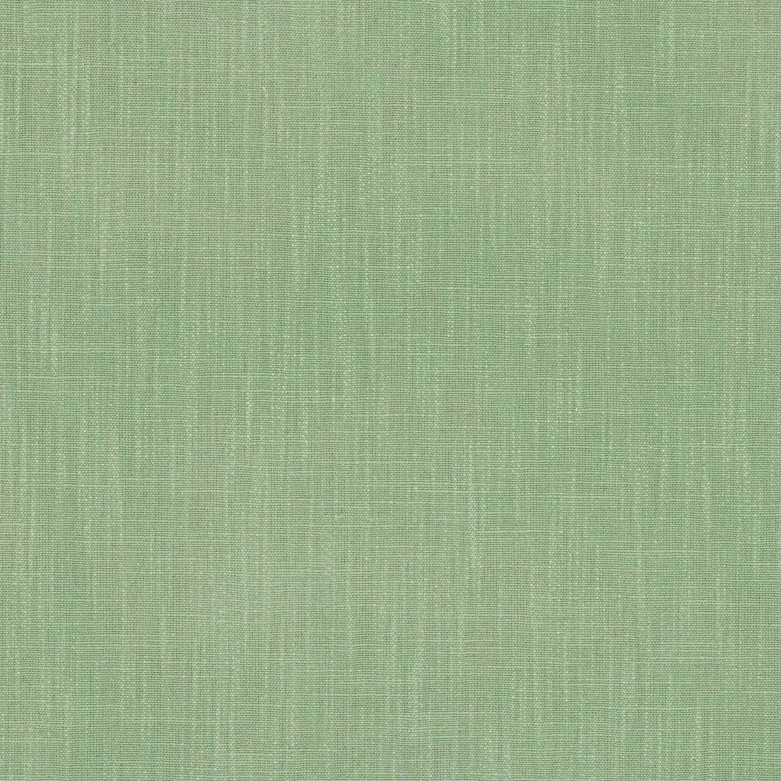 Soft agave green plain weave fabric with subtle linen slubs and a matte finish