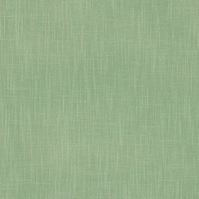 Soft agave green plain weave fabric with subtle linen slubs and a matte finish