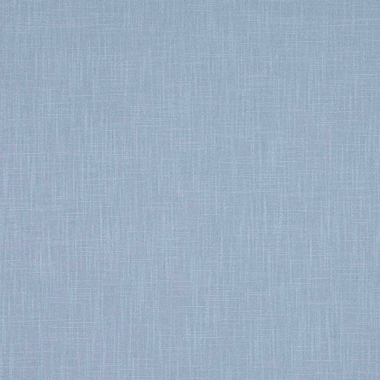 Soft icy blue plain woven fabric with fine linen texture