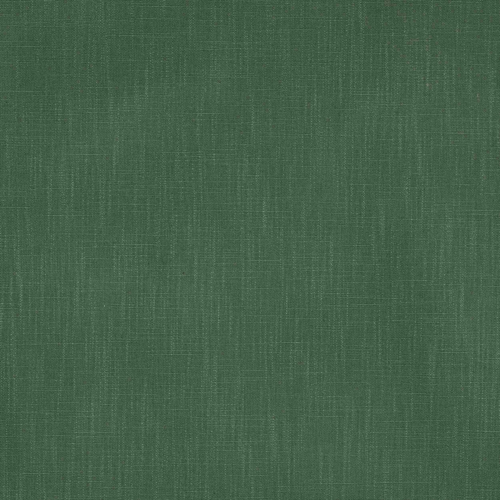 Deep forest green plain-woven fabric with a subtle linen texture