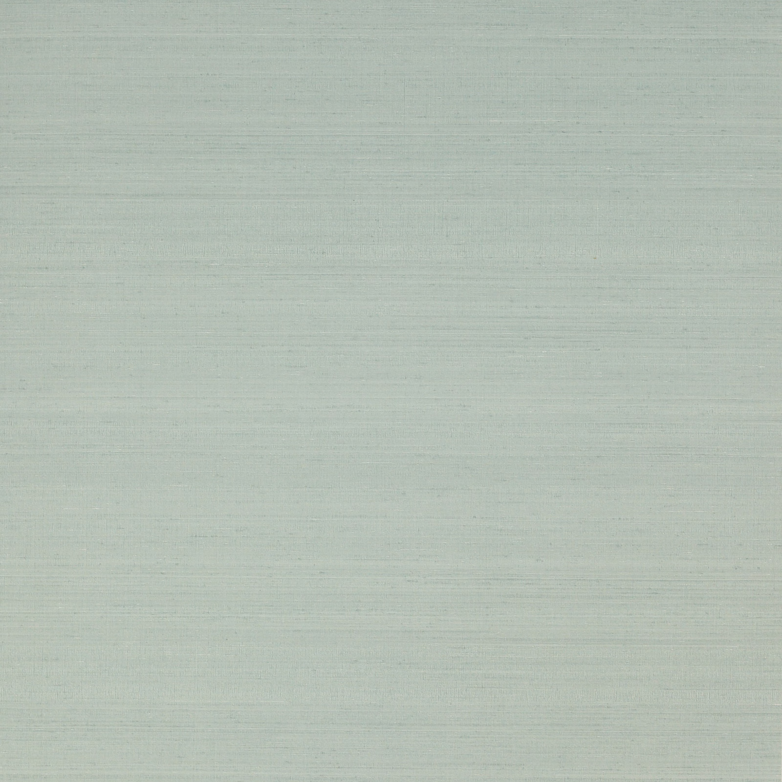 Pale aqua wallpaper with fine horizontal striations and softly mottled texture