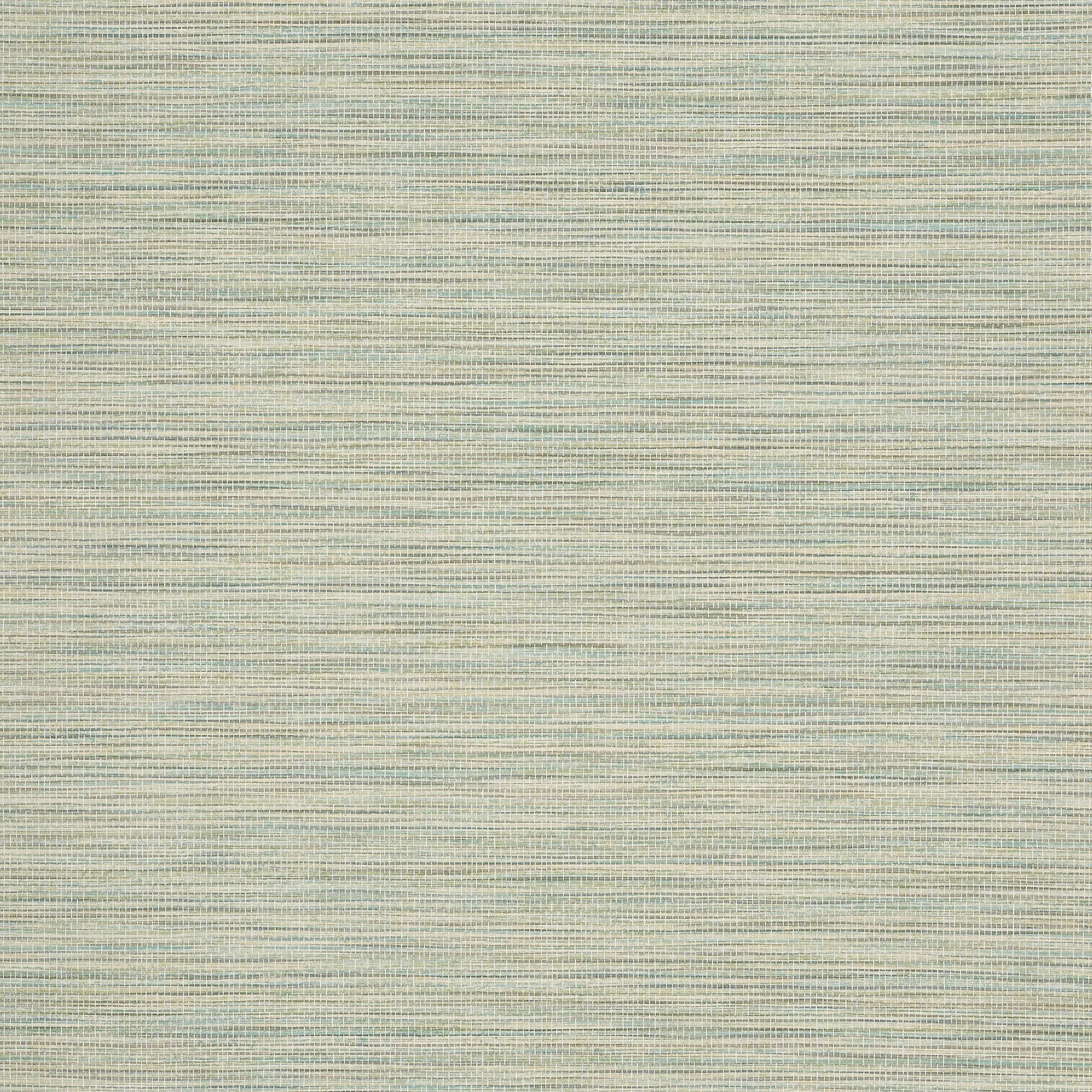 Pale sage green wallpaper with fine horizontal striations and softly varied woven-look texture