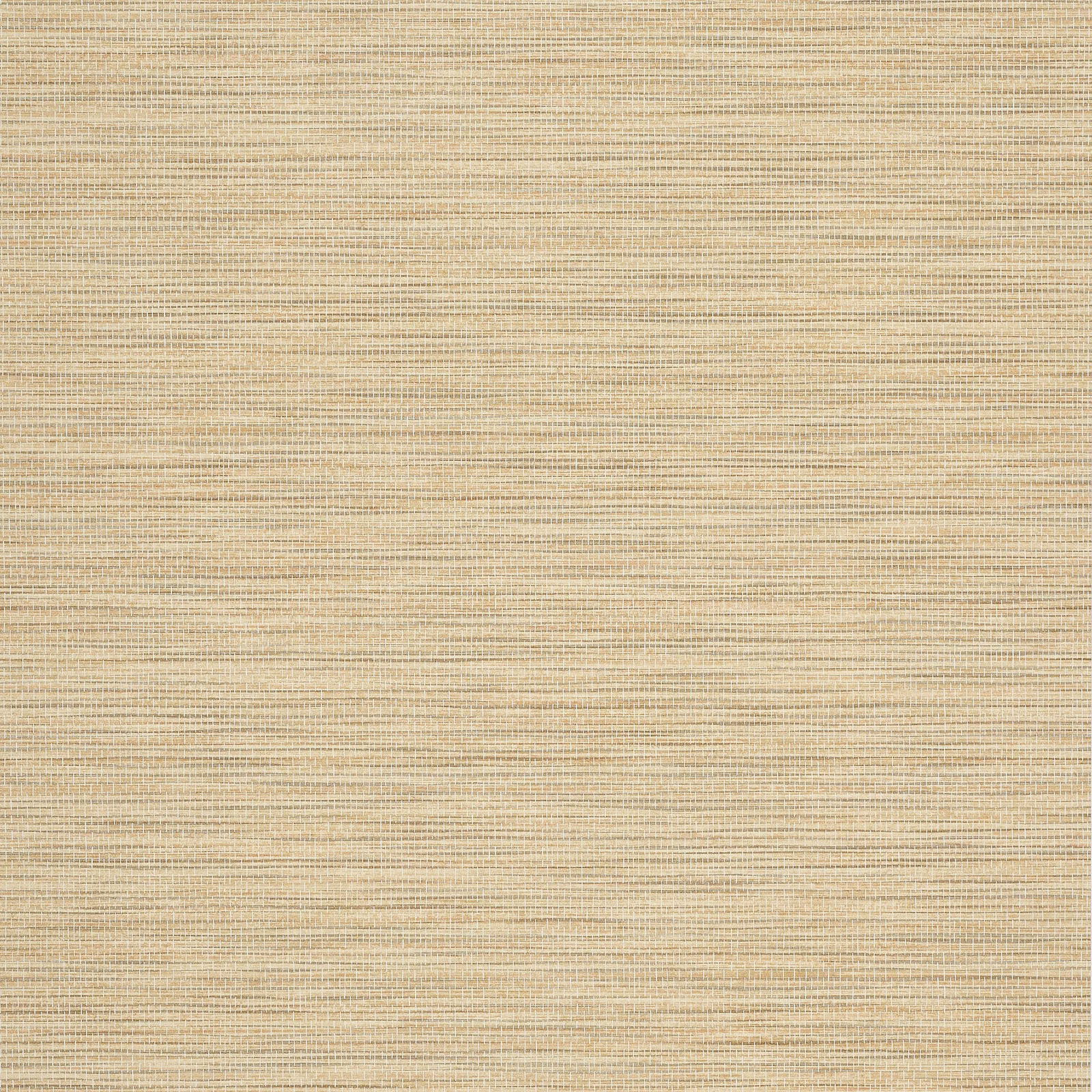 Warm gold vinyl wallpaper with fine horizontal striations and subtle tonal depth