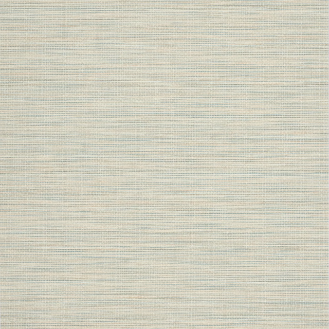 Pale natural wallpaper with fine horizontal blue-grey and muted green striations