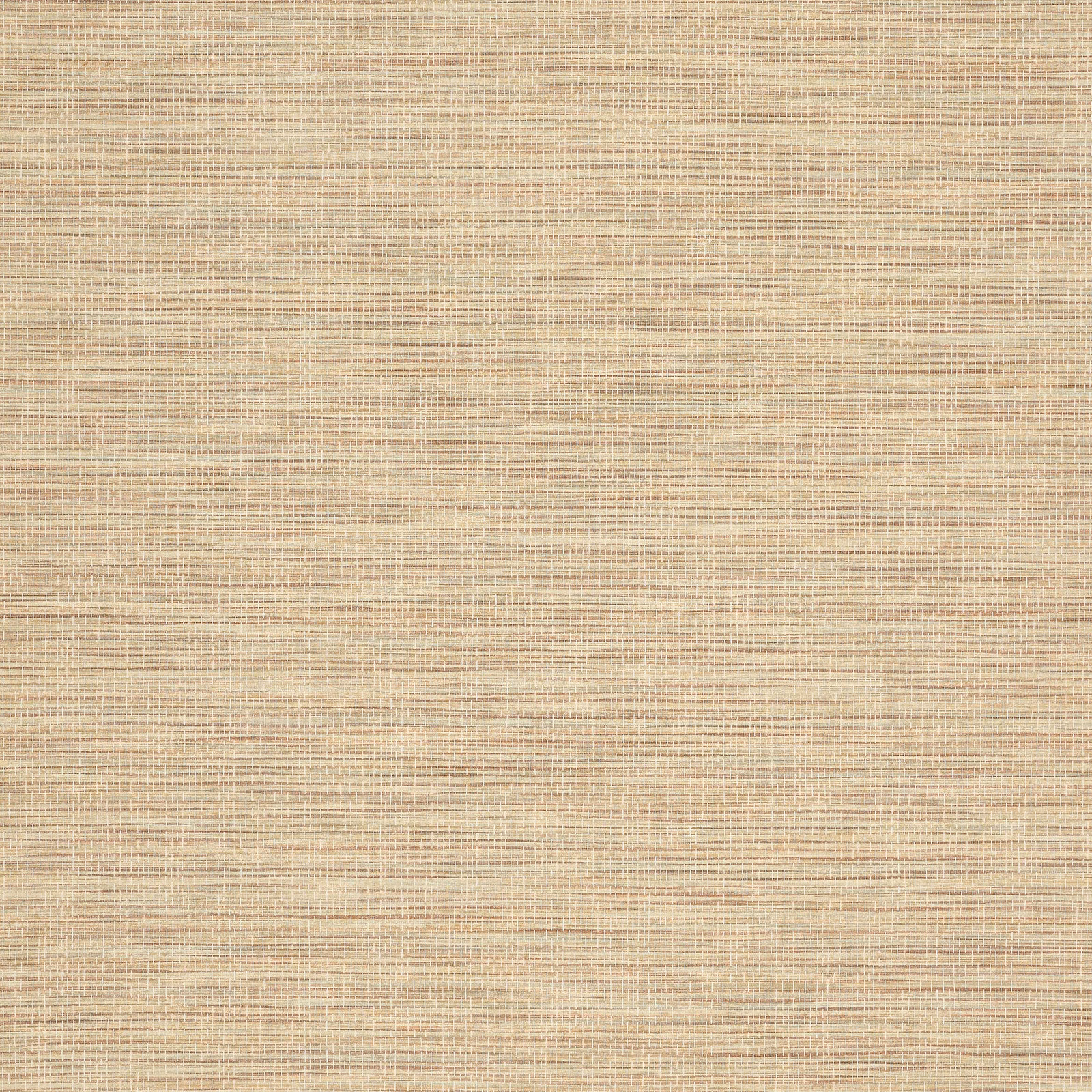 Muted terracotta-beige wallpaper with fine horizontal striations and softly textured surface