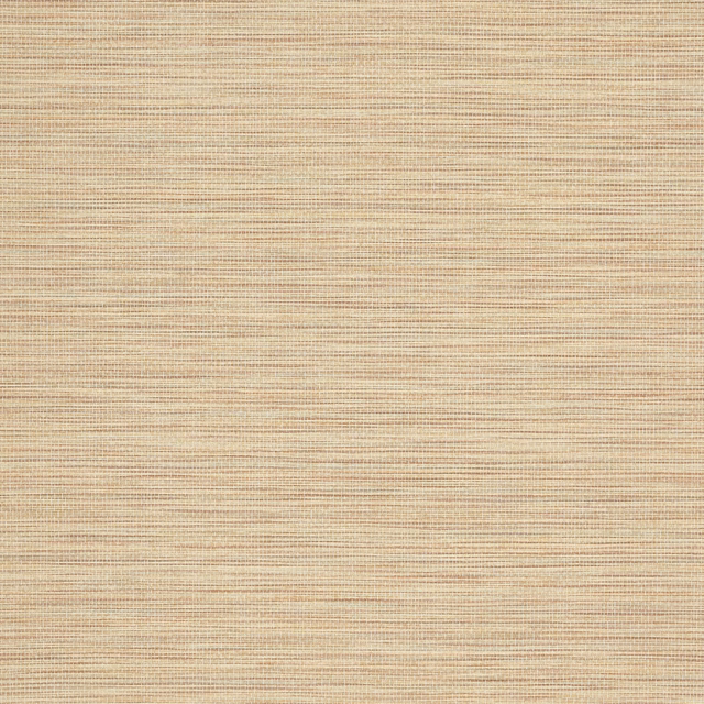 Muted terracotta-beige wallpaper with fine horizontal striations and softly textured surface