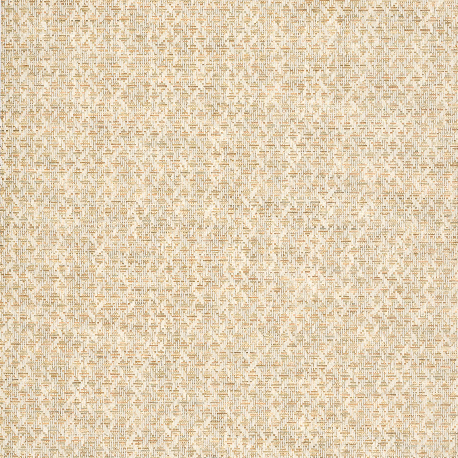 Ivory wallpaper with small interlocking geometric marks in soft antique gold