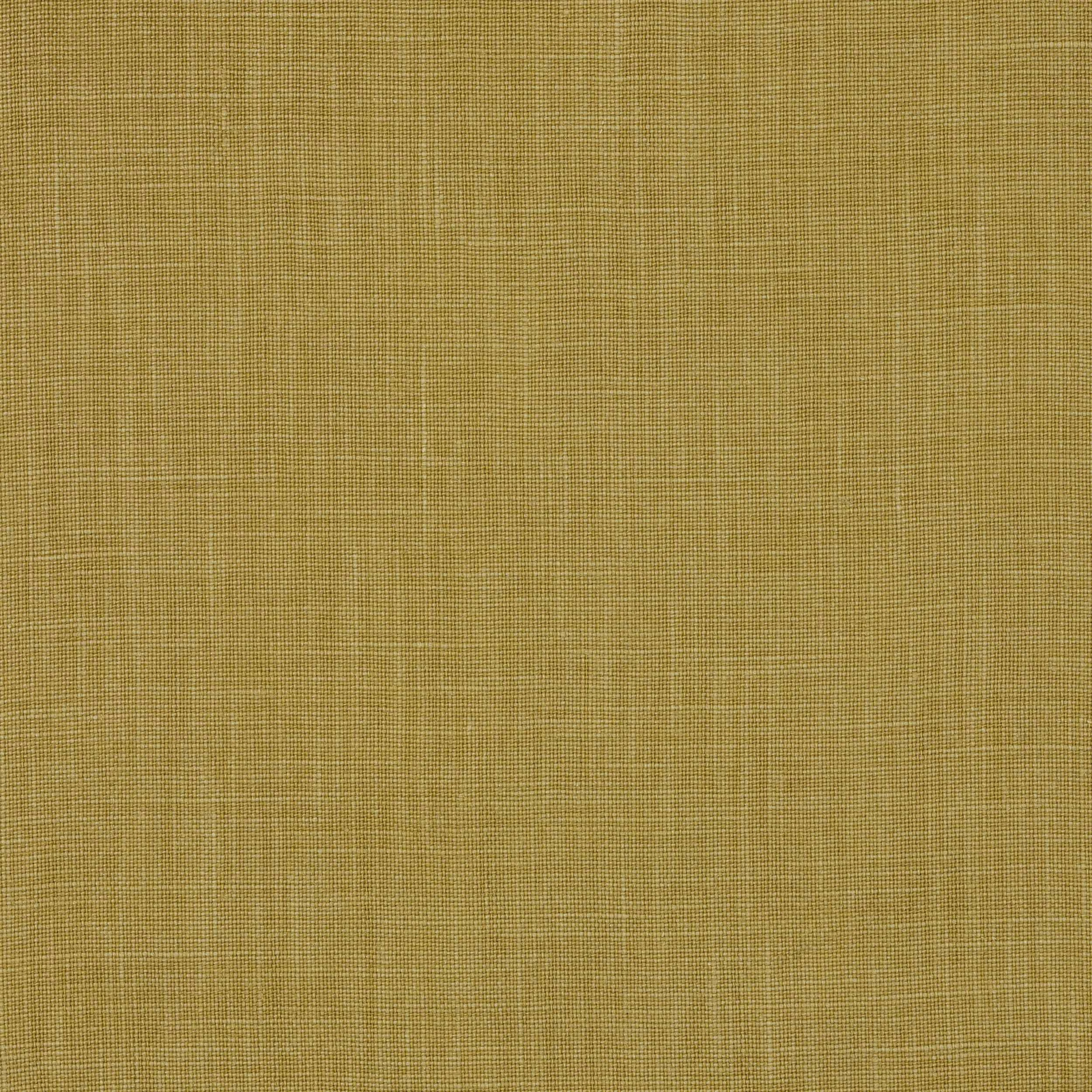 Muted mustard-gold linen swatch with a fine plain weave and soft natural texture