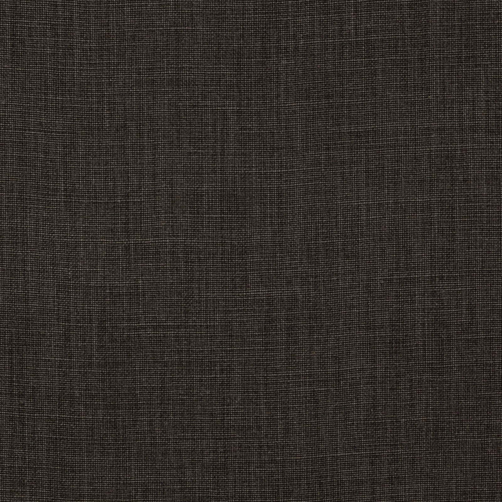 Close-up of deep anthracite grey linen with a fine plain weave