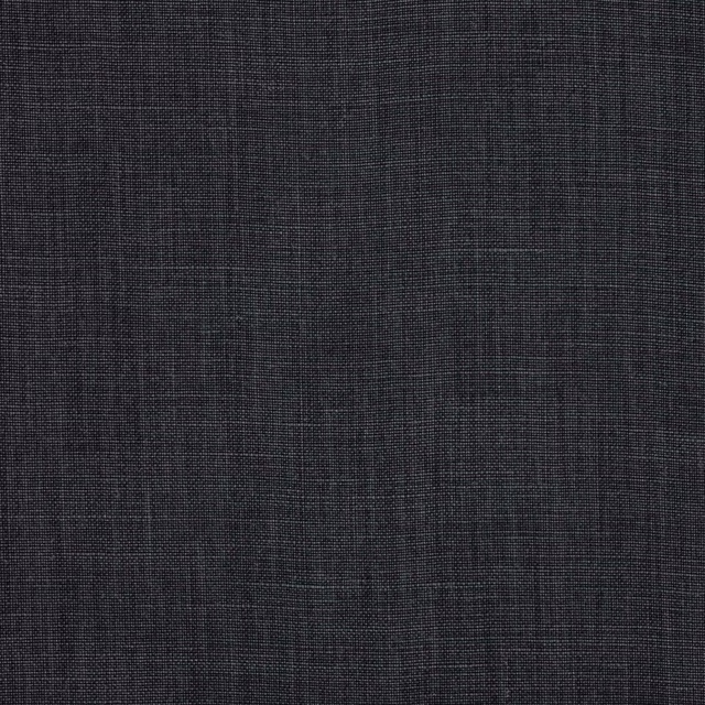 Close-up of deep charcoal grey linen with a fine, tight weave