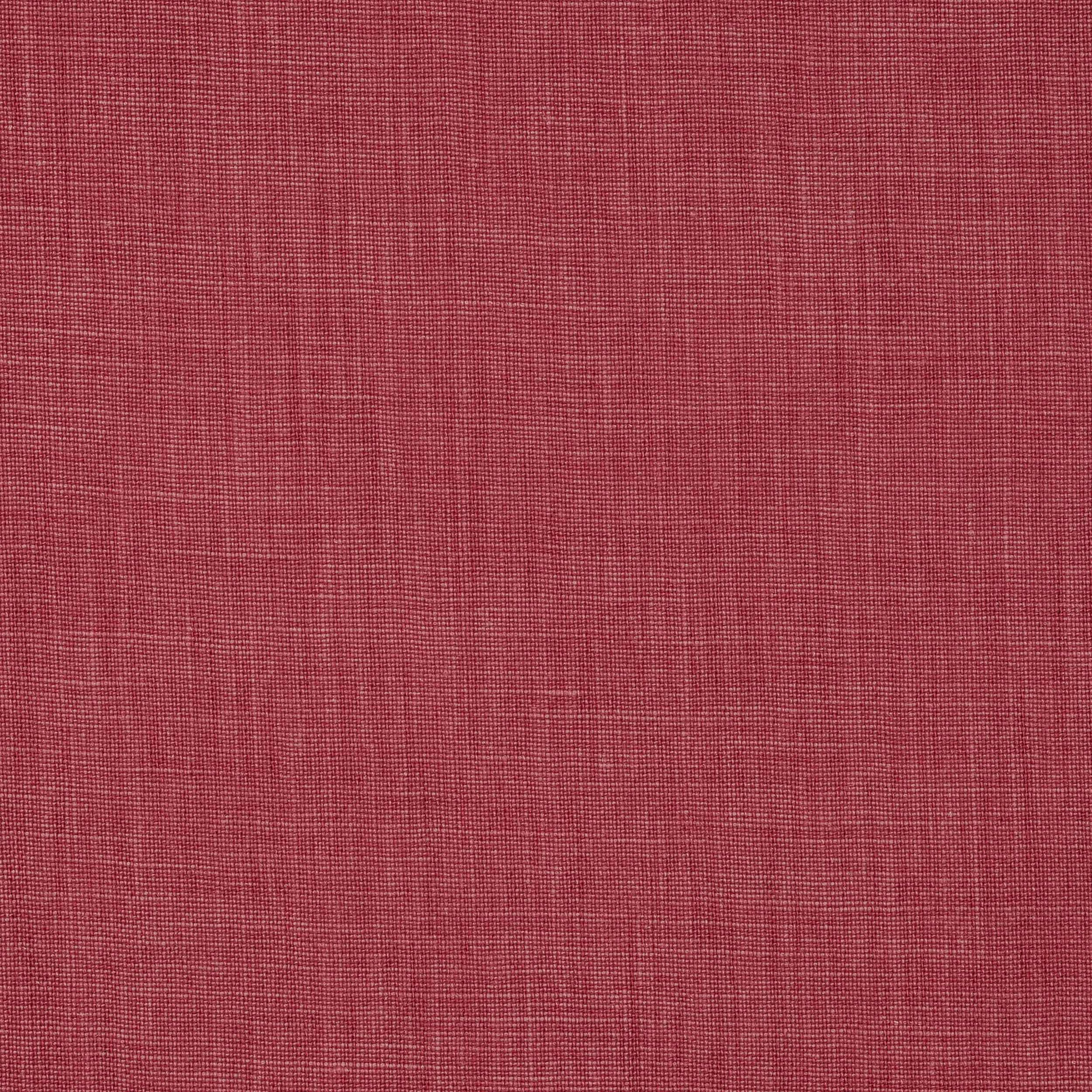 Muted brique red linen swatch with fine natural weave texture