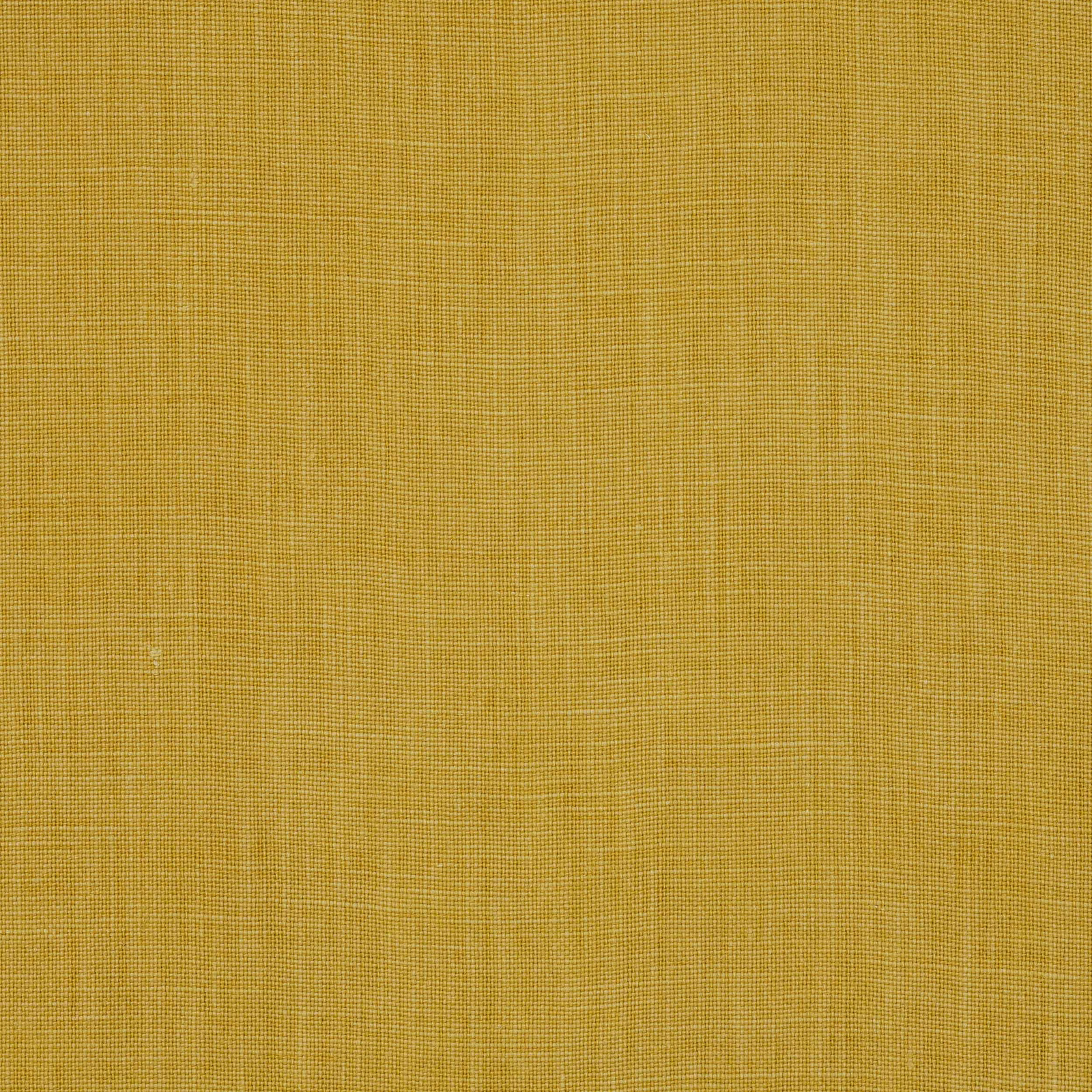 Close-up of soft citron yellow linen with fine plain weave texture