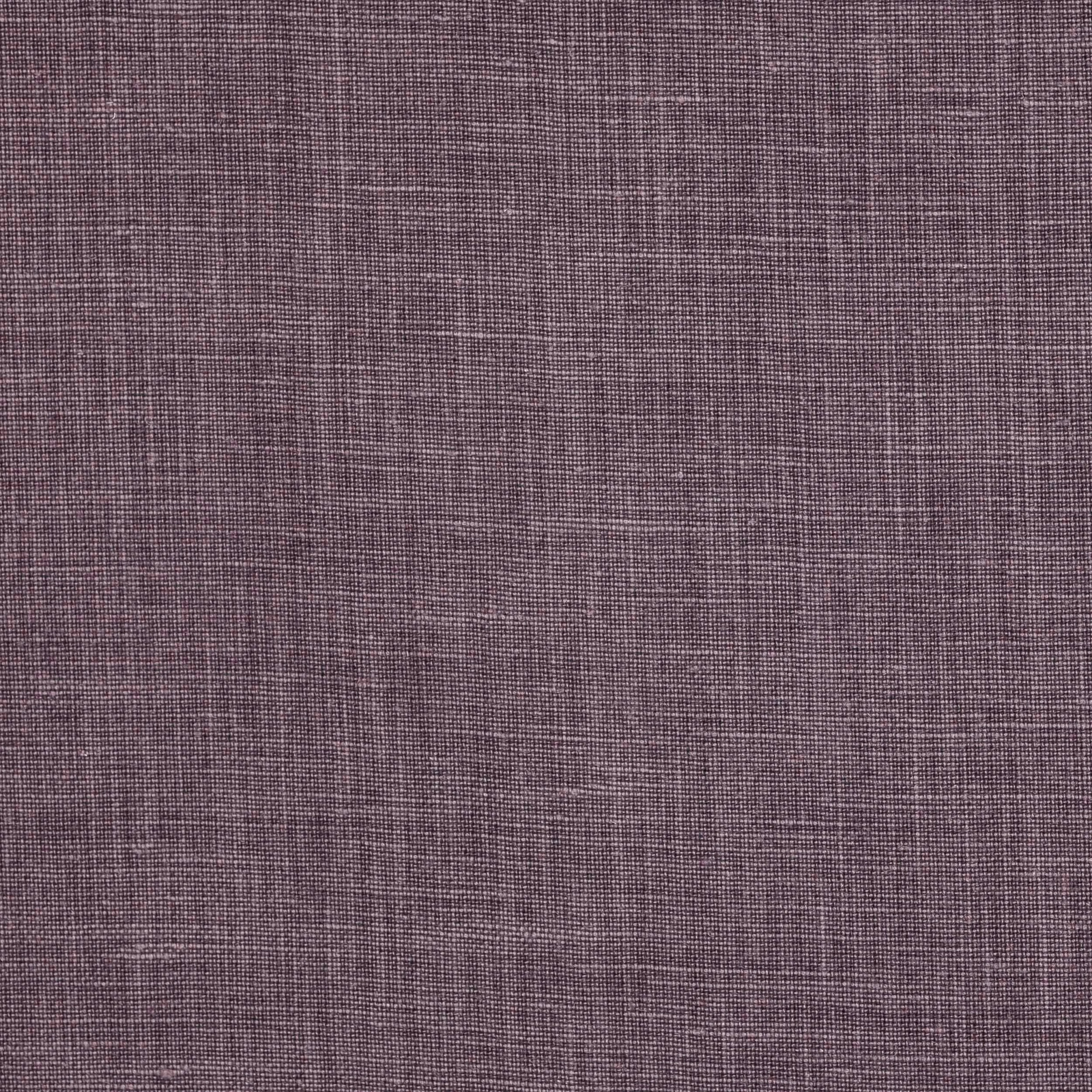 Dusty fig-mauve linen swatch with a fine slubbed weave