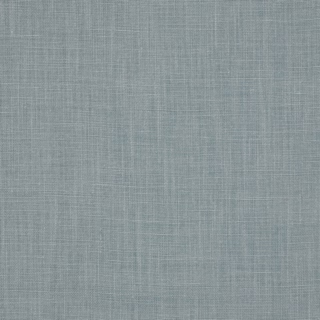 Pale glacier blue linen fabric with fine plain weave texture