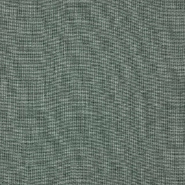 Muted jade green plain-woven linen fabric with fine natural texture