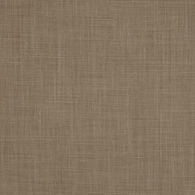Muted stone taupe linen swatch with a fine plain woven texture