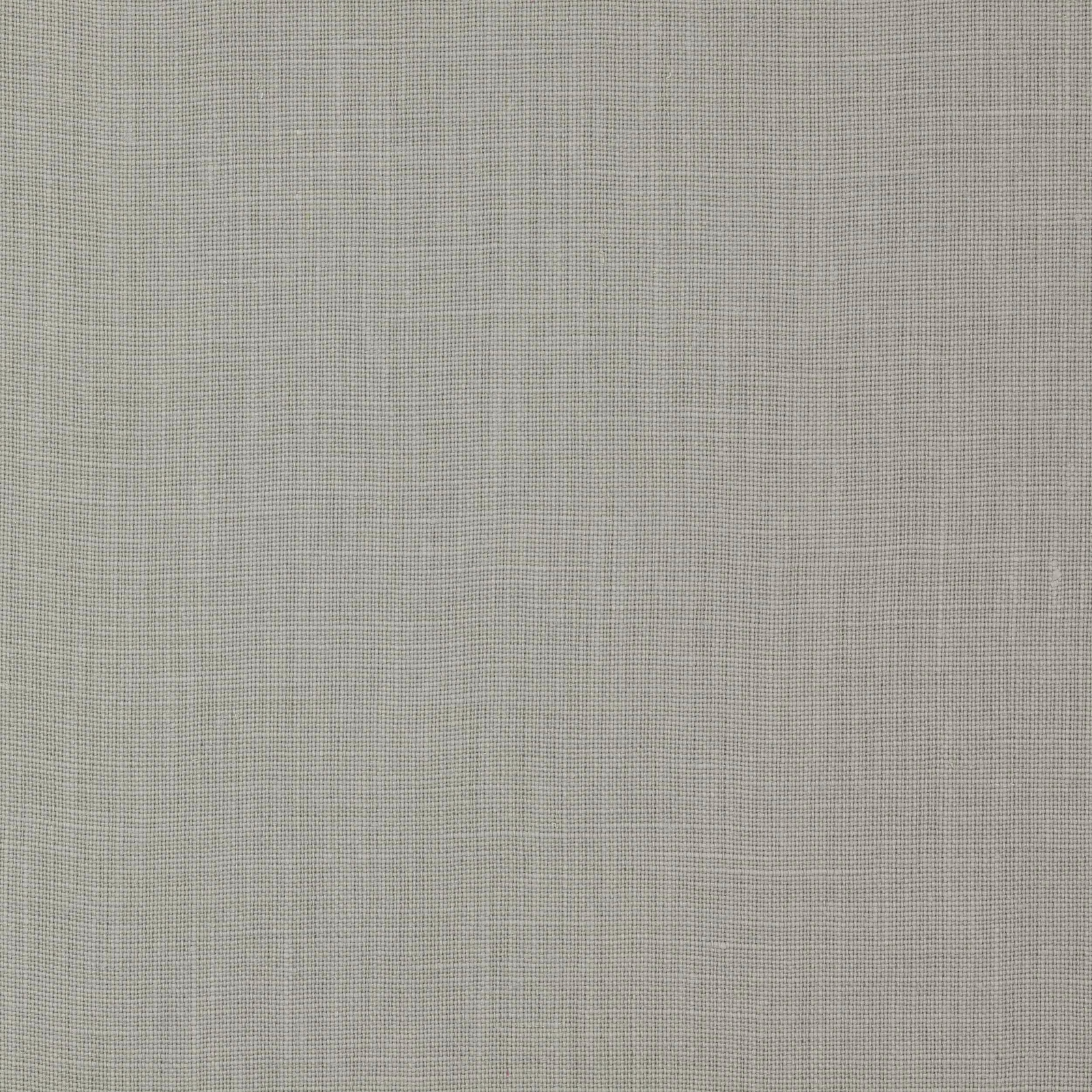 Soft silver grey plain-woven linen swatch with fine natural texture