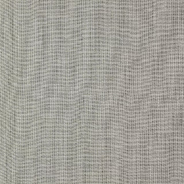 Soft silver grey plain-woven linen swatch with fine natural texture