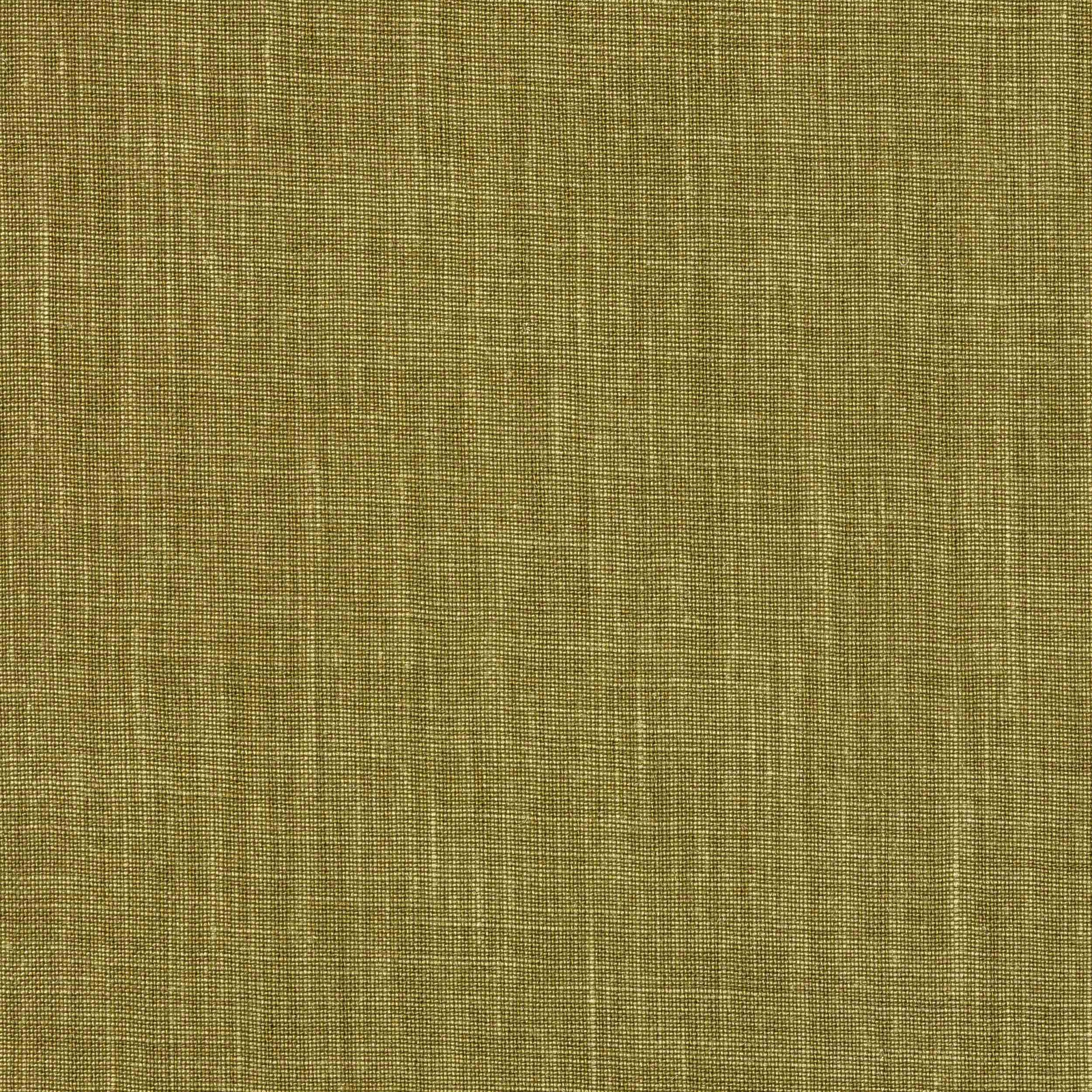 Muted olive linen fabric with a fine plain weave and subtle slub texture