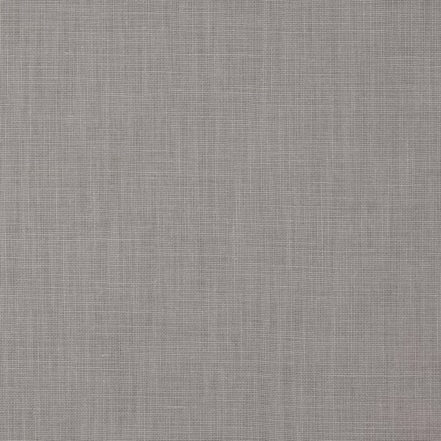 Soft pearl grey linen fabric with a fine plain weave and subtle slub texture
