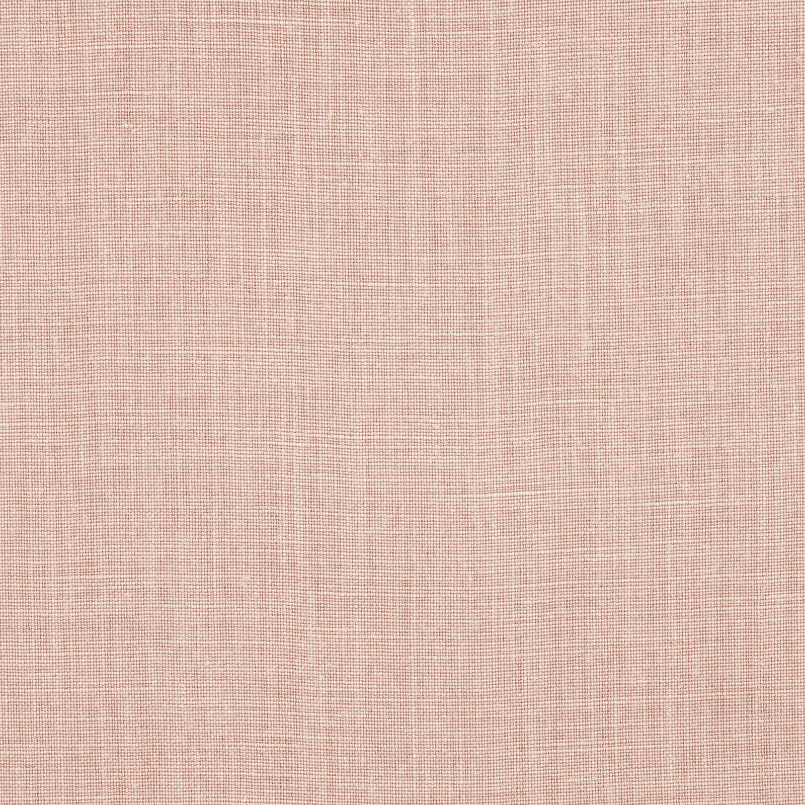 Soft powder pink linen fabric with a fine open weave texture