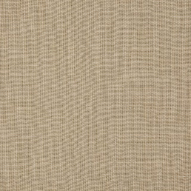 Warm sable beige linen swatch with a fine, even plain weave