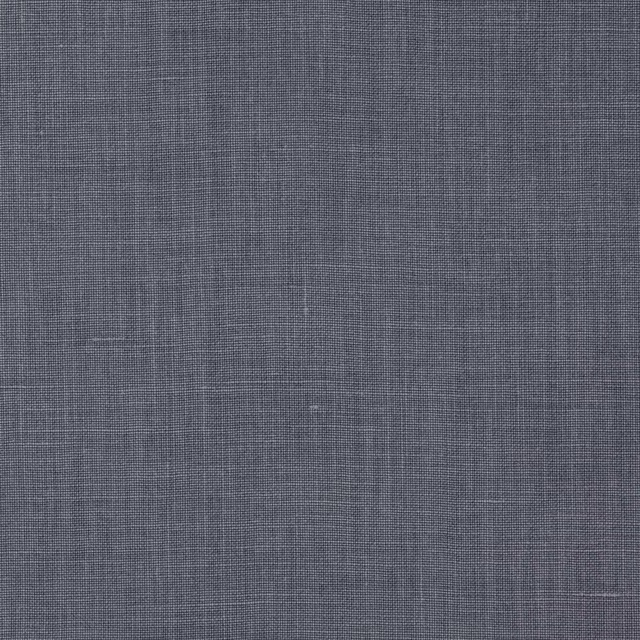 Slate blue-grey plain woven linen fabric with subtle slubs and fine crosshatch texture