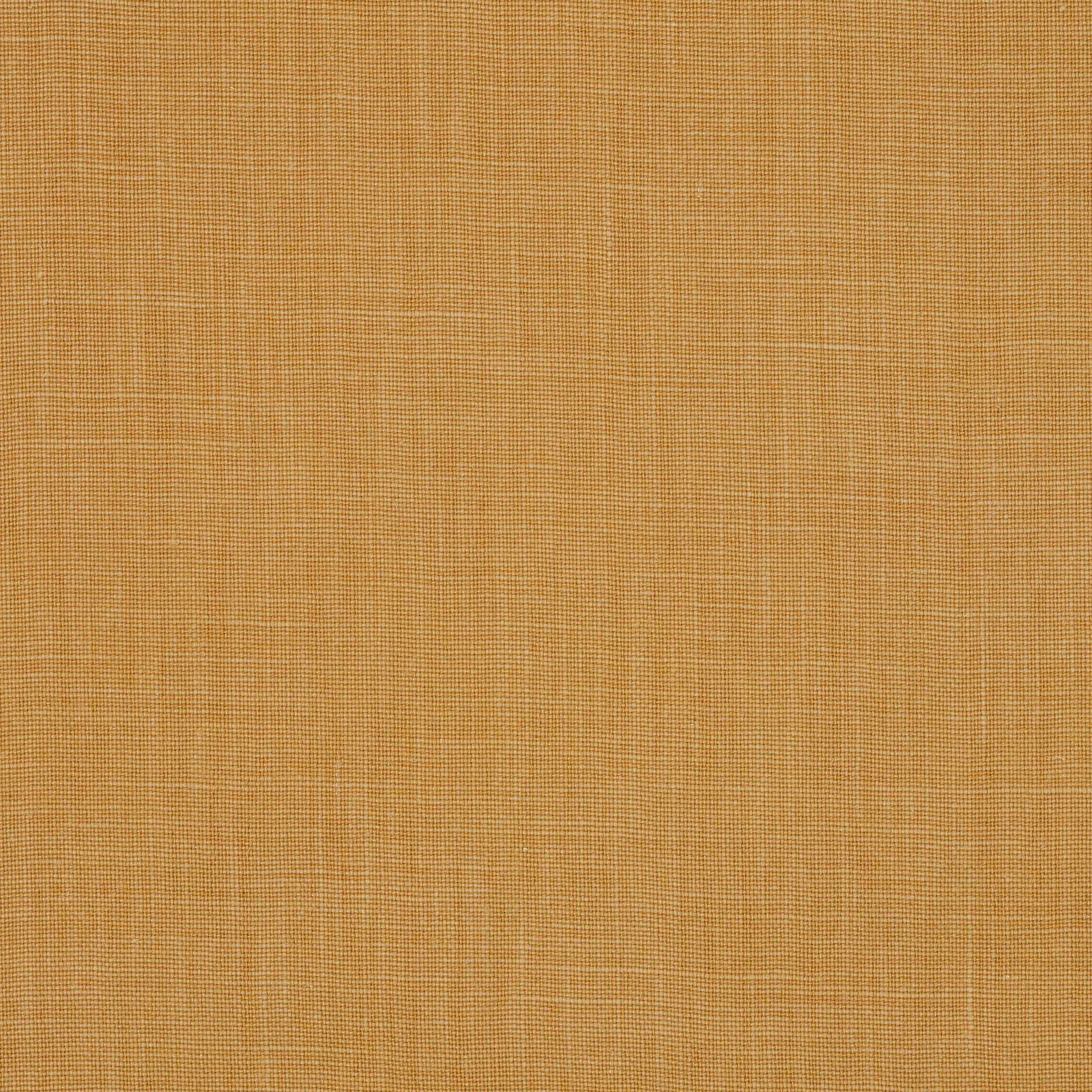 Warm ochre-gold linen swatch with a fine natural weave and subtle slubbing