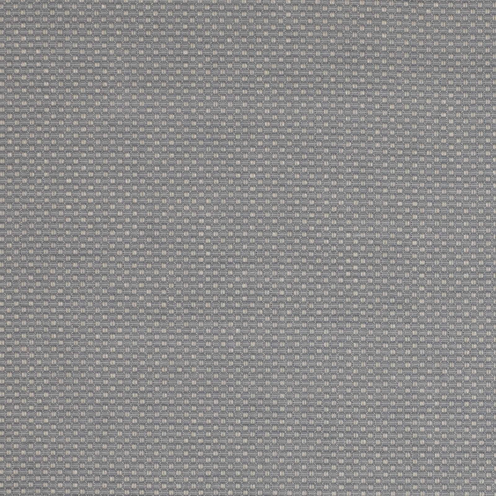 Close-up of a small woven blue-grey micro-check fabric with a subtle textured finish