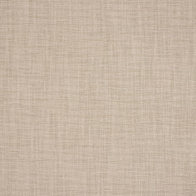Close-up of a warm clay-beige plain woven fabric with fine linen texture