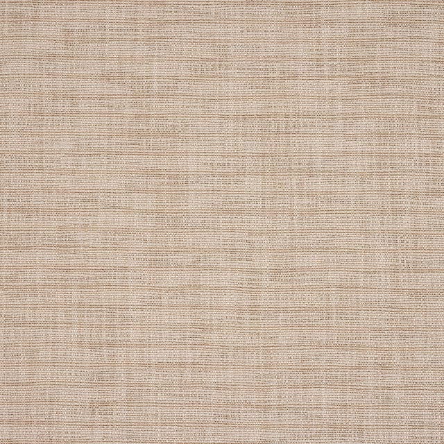 Warm sandy beige plain weave fabric with fine horizontal texture