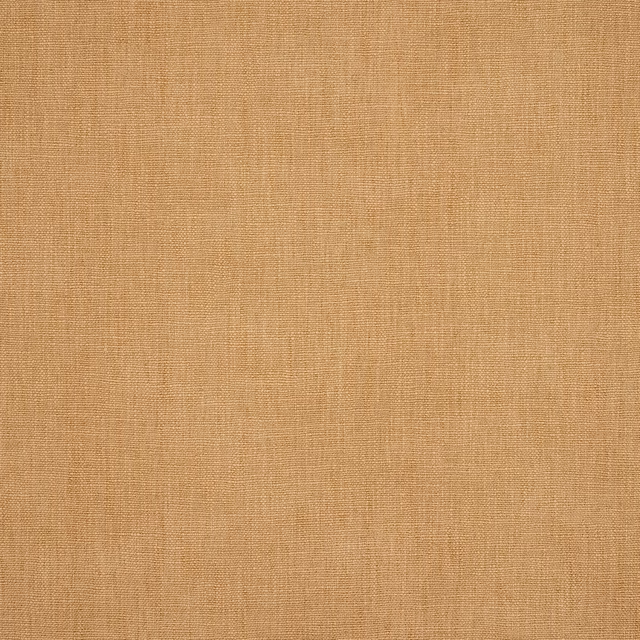 Close-up of a soft honey-gold plain woven fabric with a fine textured surface