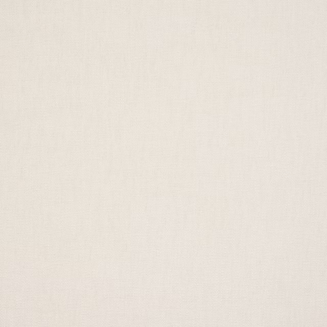 Close-up of a soft ivory plain weave fabric with fine texture