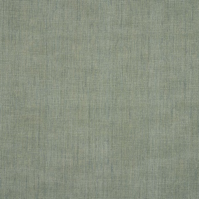 Soft jade green woven fabric swatch with fine natural texture