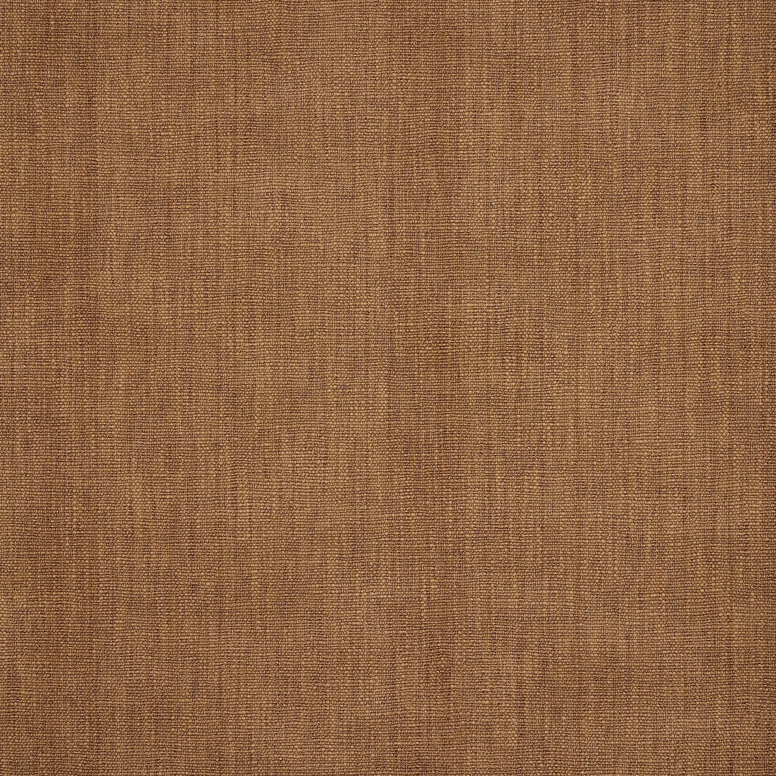 Warm tobacco-brown woven fabric swatch with fine tonal texture