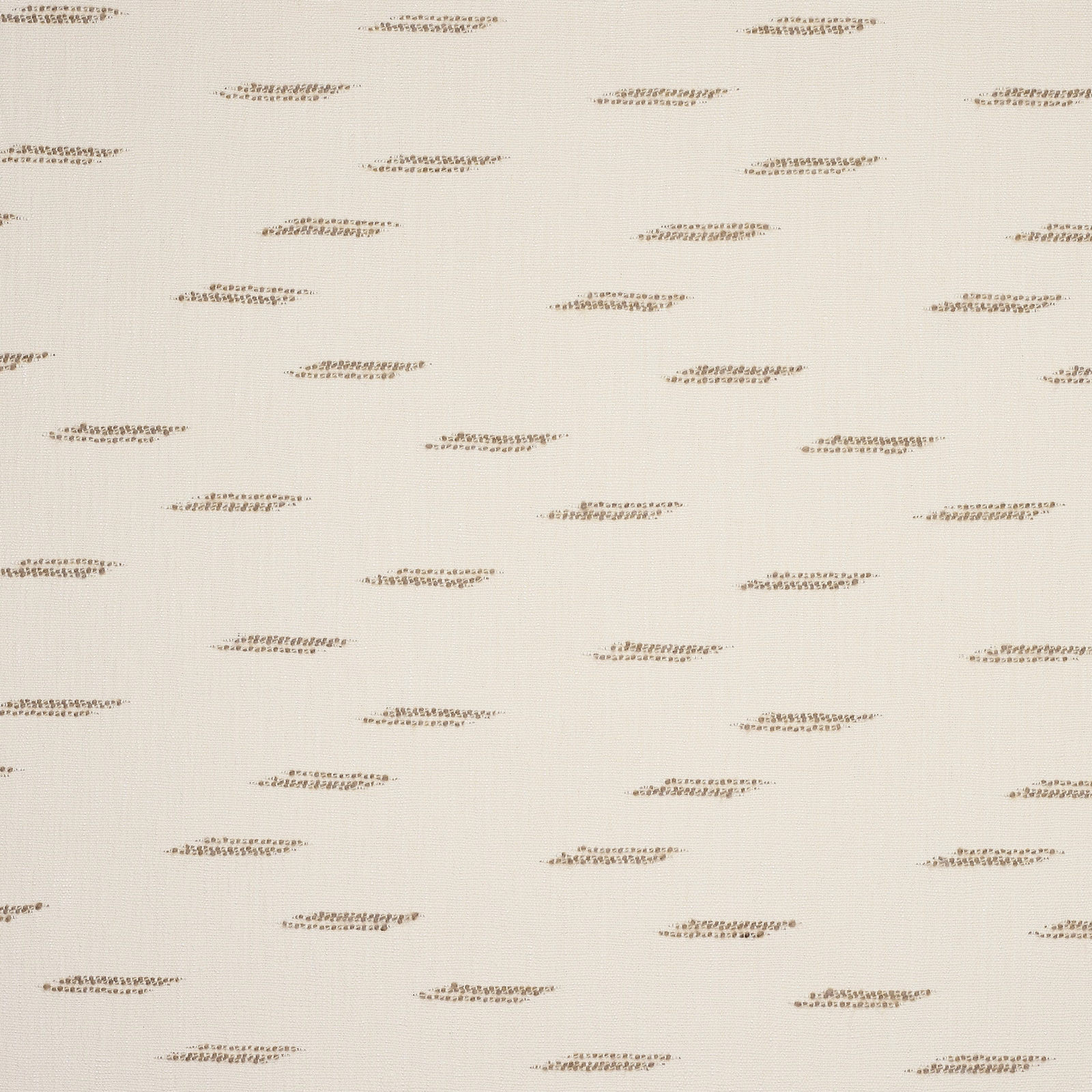 Soft cream fabric swatch with scattered tiny taupe fleck motifs