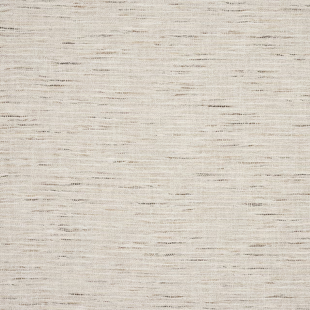 Soft ivory woven fabric with fine slubs and subtle horizontal flecking