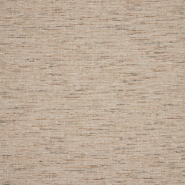 Close-up of soft sand beige woven fabric with fine slub texture