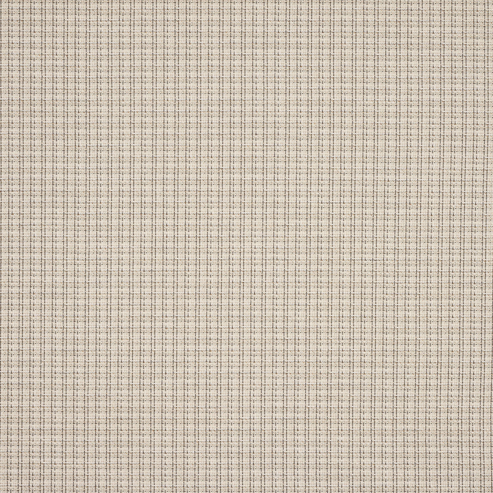 Pale cream woven fabric with fine grey flecks and neat grid texture