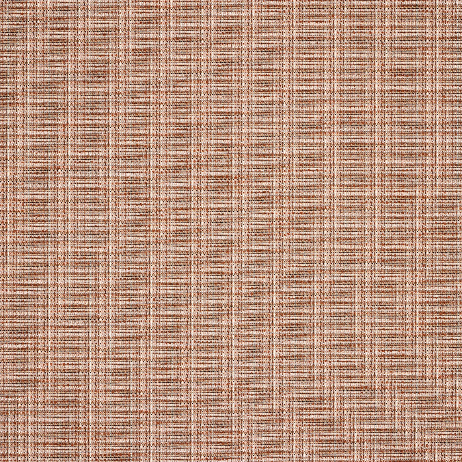 Mottled brick terracotta woven fabric with fine crosshatch texture