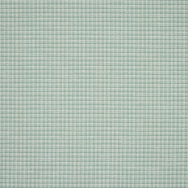 Pale mint green small check woven fabric with fine textured grid