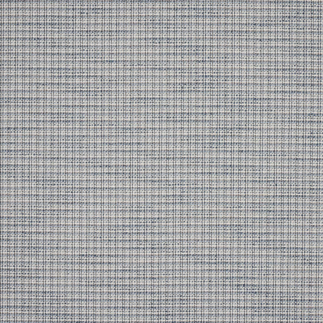 Close-up of a pale blue-grey small checked woven fabric with fine textured threads