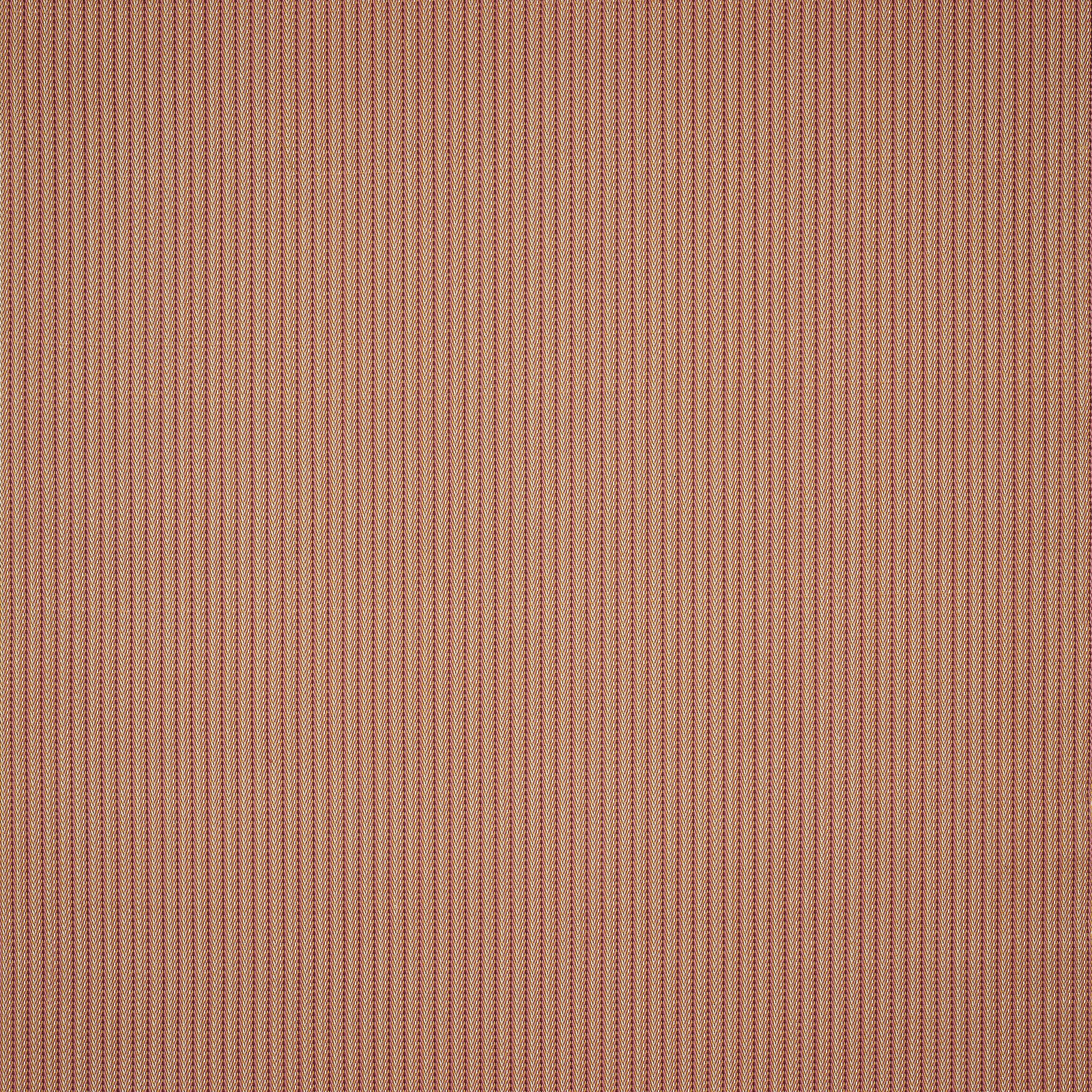 Fine vertical terracotta and beige striped cotton fabric swatch