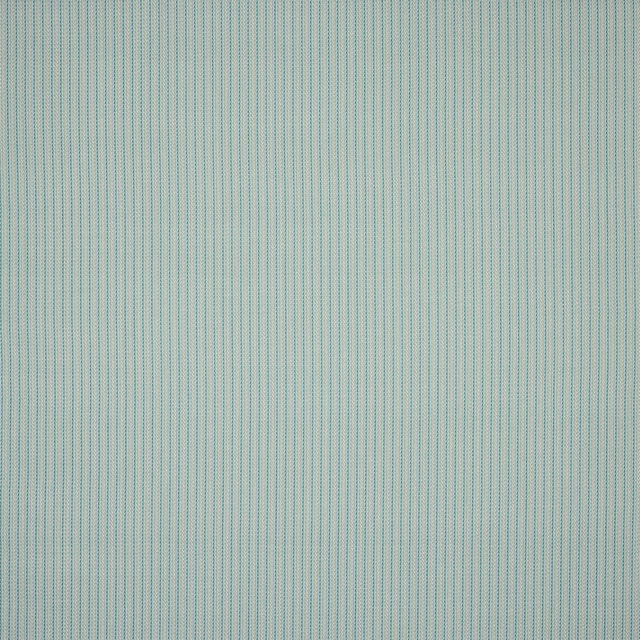 Pale jade cotton fabric with fine turquoise vertical pinstripes