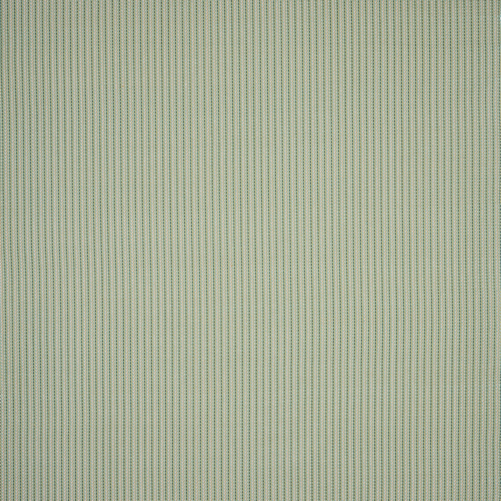 Pale sage green and ivory fine vertical striped cotton fabric swatch