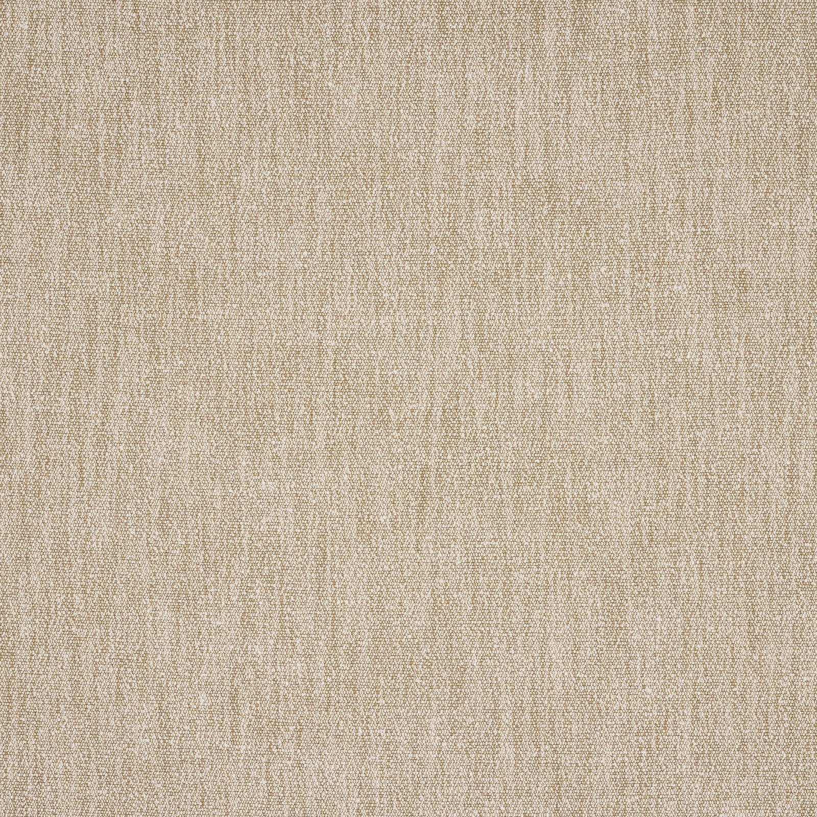 Close-up of soft warm beige linen-look woven fabric with fine texture