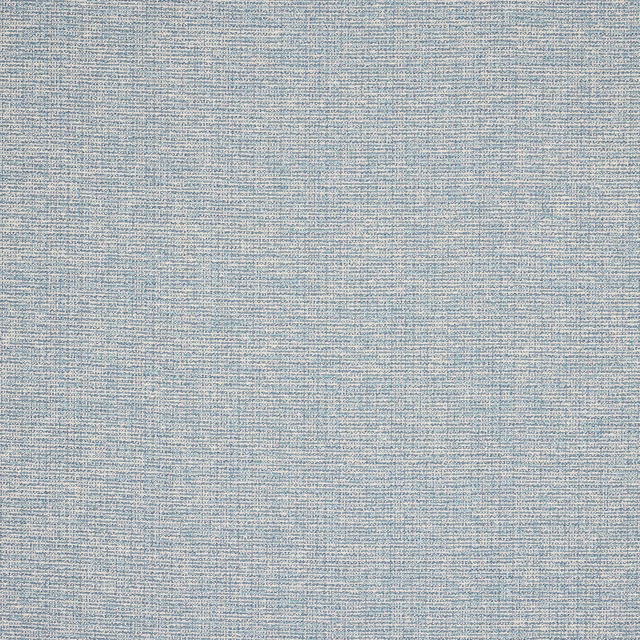 Pale ciel blue woven plain fabric with fine horizontal texture