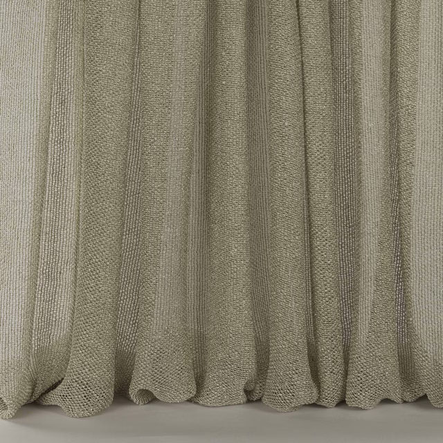 Soft clay-beige linen fabric with a fine vertical weave and natural texture