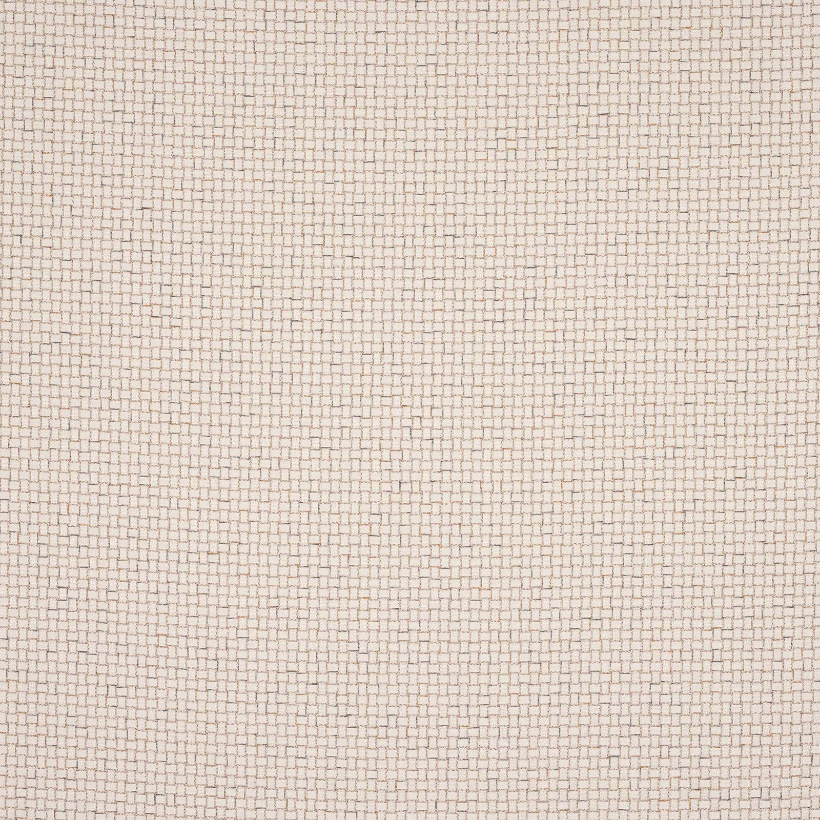 Pale shell cream woven fabric with a small square basket texture