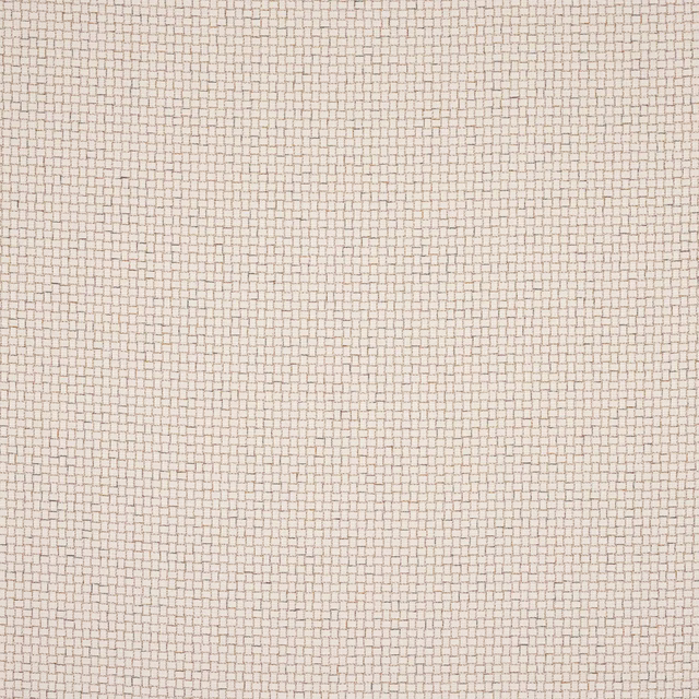 Pale shell cream woven fabric with a small square basket texture